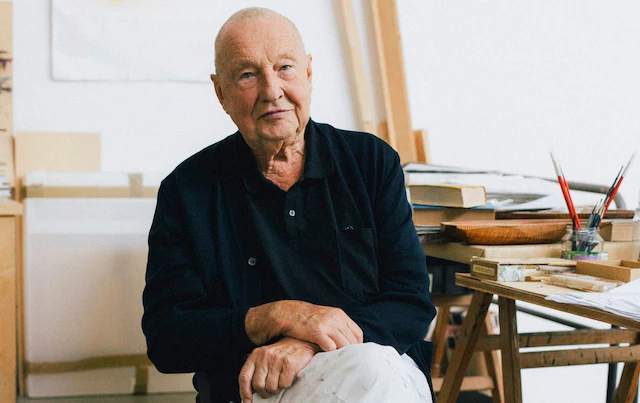 Georg Baselitz portrait 1938–2026 – pioneering German Neo-Expressionist artist known for inverted paintings who died at 88