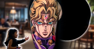Dio Brando tattoo that inspired a customer to name her newborn son after the artist, heartwarming reunion with toddler Dio
