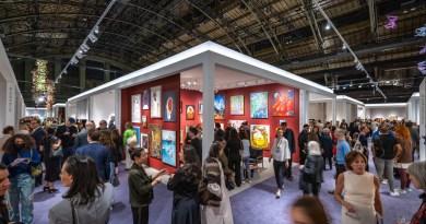 CONDUCTOR Art Fair opening night crowd at Powerhouse Arts in Brooklyn, May 2026, featuring Global Majority artists and immersive installations ahead of Venice Biennale