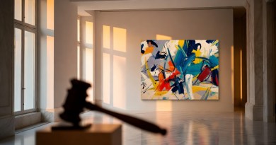 Lévy Gorvy Dayan LGD Hammer launch cover image showing elegant gallery interior with abstract painting in the style of Willem de Kooning