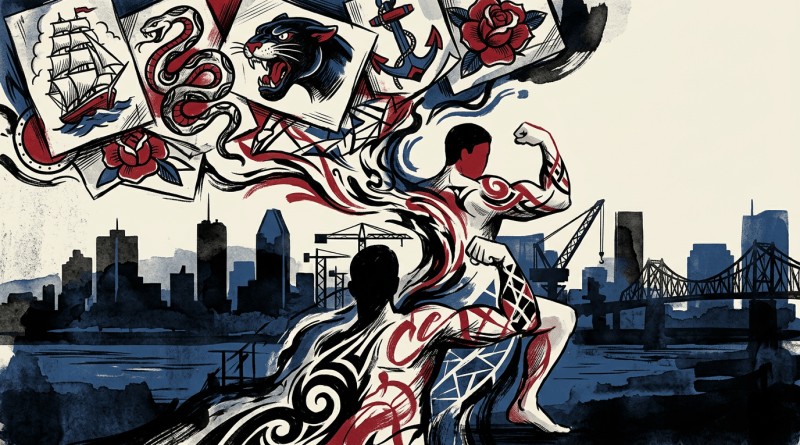 Tattoo culture evolution over Montreal waterfront