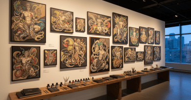 Landscape gallery of tattoo artists studio paintings and drawings